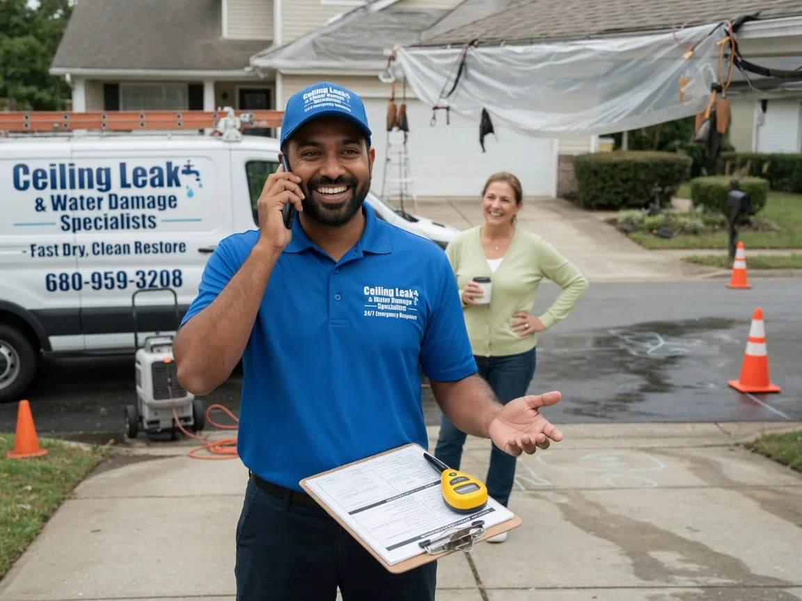 Ceiling Leak Cleanup Chandlersville, OH FAQs